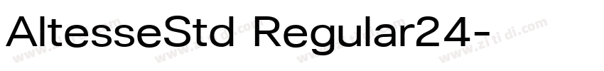 AltesseStd Regular24字体转换